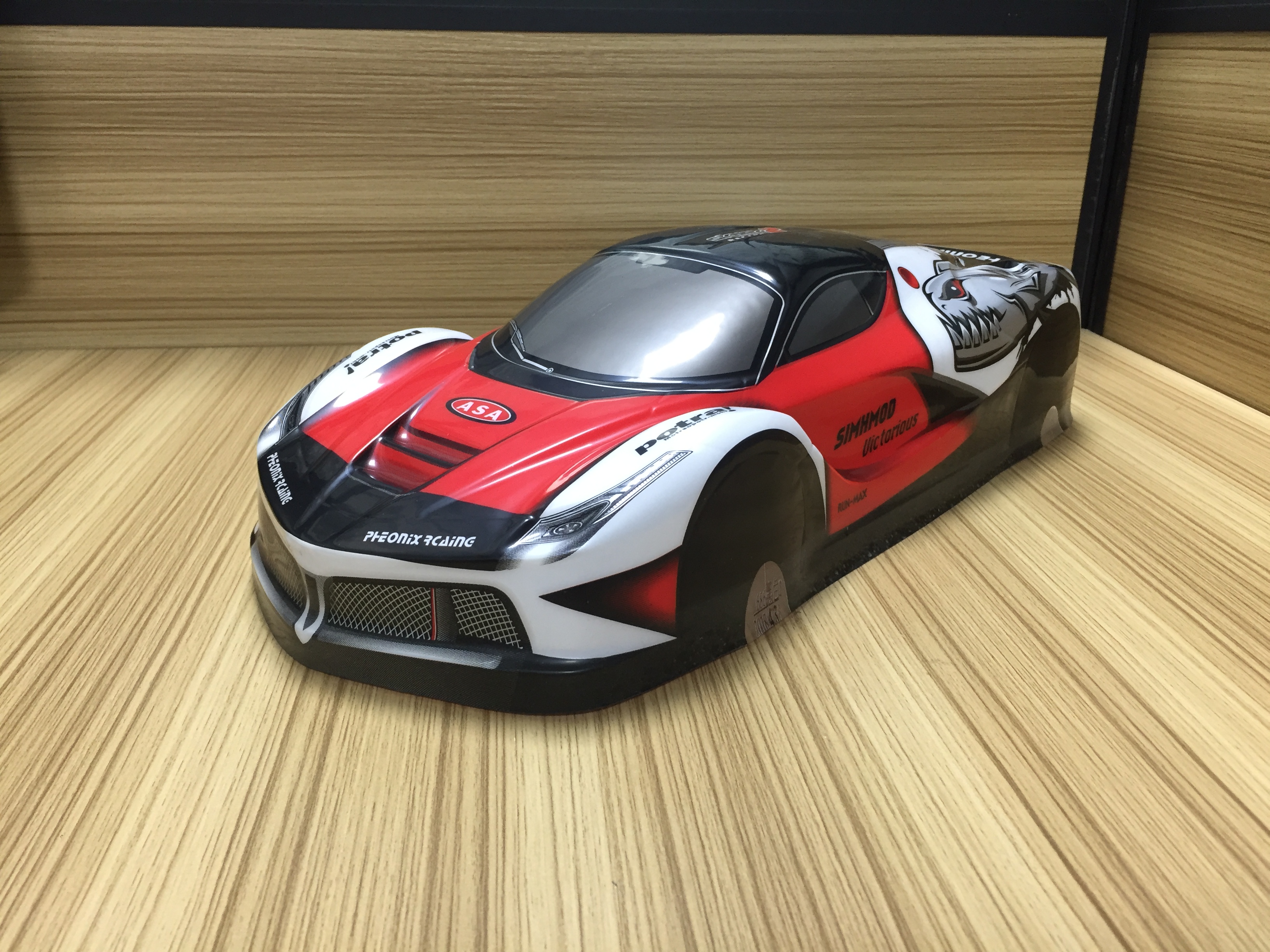 聚乐1/10 LA ferrari法拉利RC平跑赛车软车壳漂移遥控车宽190MM