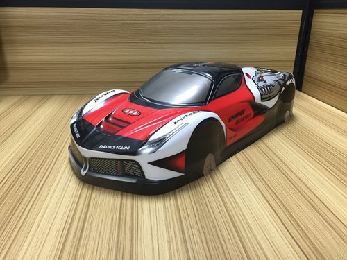 聚乐1/10 LA ferrari法拉利RC平跑赛车软车壳漂移遥控车宽190MM