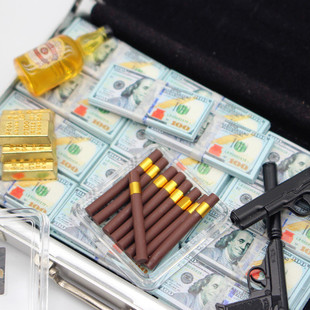 Dollhouse娃娃屋仿真雪茄烟盒套装 军事微缩食玩兵人模型周边场景