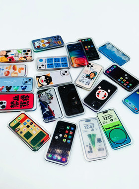 Dollhouse迷你手机移动电话仿真微缩超市摆件模型娃娃屋配件