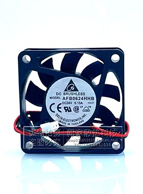 全新台达 AFB0624HHB 6CM 6015 24V 0.15A机箱变频器静音散热风扇