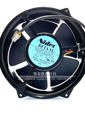 原装日本Nidec DC24V 1.40A BKV301 216/77 D17L-24PS3变频器风扇