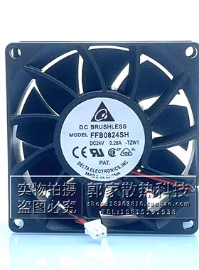 全新台达FFB0824SH 8CM 8025 24V 0.28A -TZW1变频器大风散热风扇
