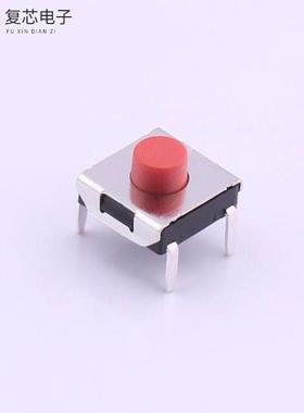 原厂正品TC-1157-C-D全新6.2*6.2*3.7红色按钮四脚 260