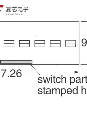 原厂正品204-211STR全新SWITCH SLIDE DIP DPST 50MA 2