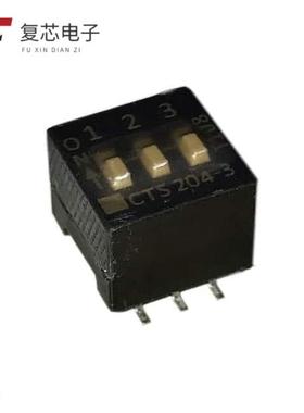 原厂正品204-3ST全新SWITCH SLIDE DIP SPST 50MA 24V