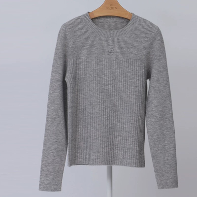 如缤RUBIN冬季新款女装长袖休闲圆领气质针织毛衫6L51M61652