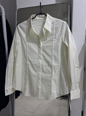 如缤RUBIN春款女装正品长袖衬衫6A11C63386法式简约大气衬衣