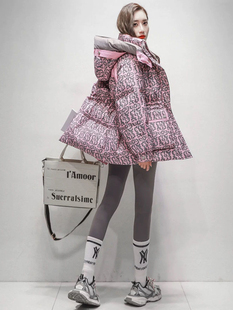 欧货潮牌羽绒服拉拉古芭2025冬季 90%白鸭绒连帽冲锋衣羽绒服 新款