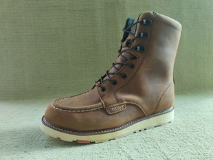 防滑工作防护机车鞋 鞋 防水工装 捡漏孤品固特异工艺头层皮高帮男鞋