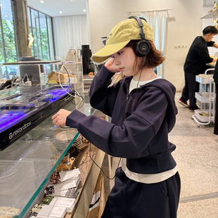 亲子/柒号童仓女大童洋气休闲套装秋装儿童运动连帽外套运动裤子