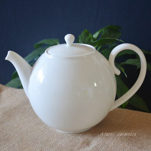 外贸原单尾货陶瓷1200ml清仓茶壶