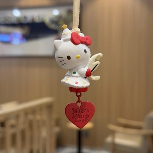 饰高颜值新款 可爱汽车挂件女车载后视镜挂饰钥匙扣心装 礼物