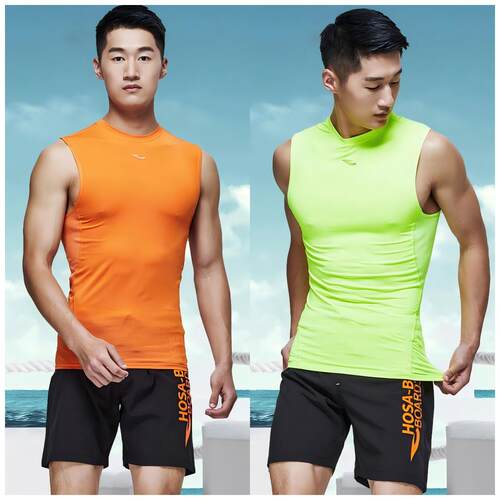 正品浩沙男速干透气运动背心T恤