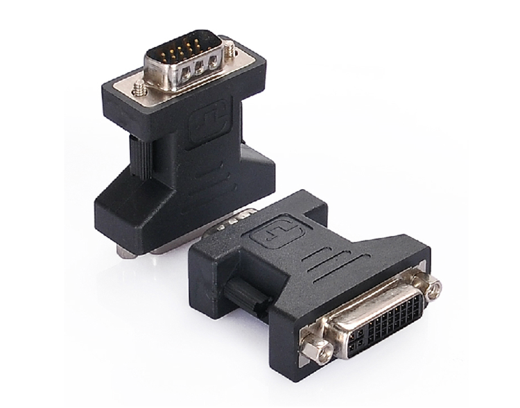 VGA针转DVI孔转接头 VGA公转DVI母 投影仪 电脑主机 显示器转接头