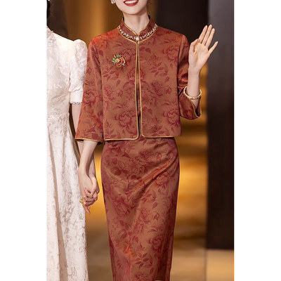 喜婆婆婚宴装2025新款夏季妈妈