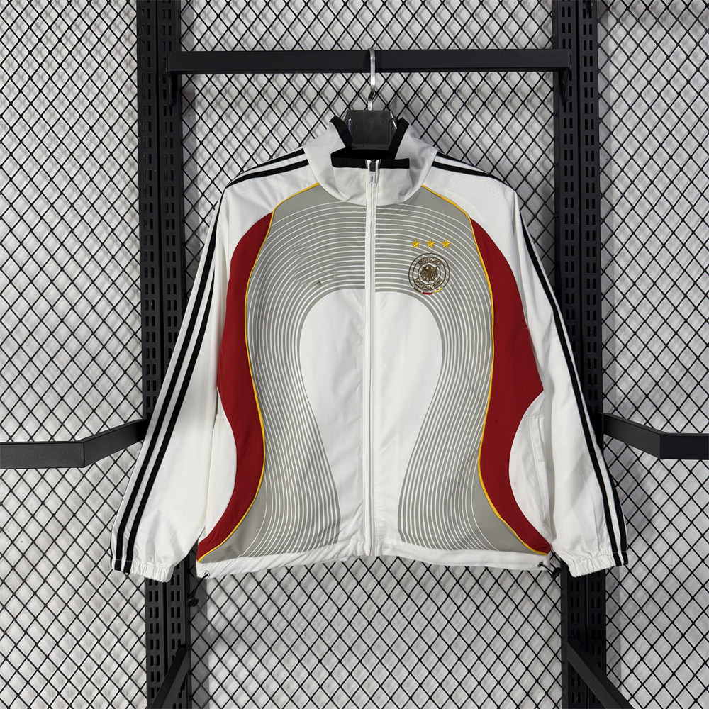 复古德国足球服外套防水复古球衫刺绣国家队秋冬爆款 windbreaker