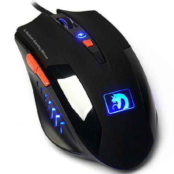 NEW ALLIANCE MAMBA XM-M398 블루레이 유선 게이밍 마우스 E-스포츠 마우스 6버튼 컴퓨터 마우스