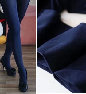出口日本！春秋深蓝色 藏蓝色天鹅绒连裤袜 加厚加大码不透肉丝袜