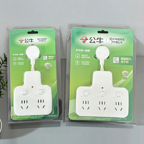 公牛官方正品一转三分控转换插座