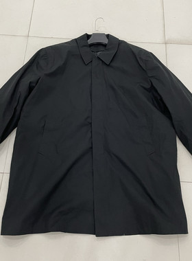 外单大码两穿风衣棉服外套宽松休闲时尚气质纯色通勤文艺复古上衣