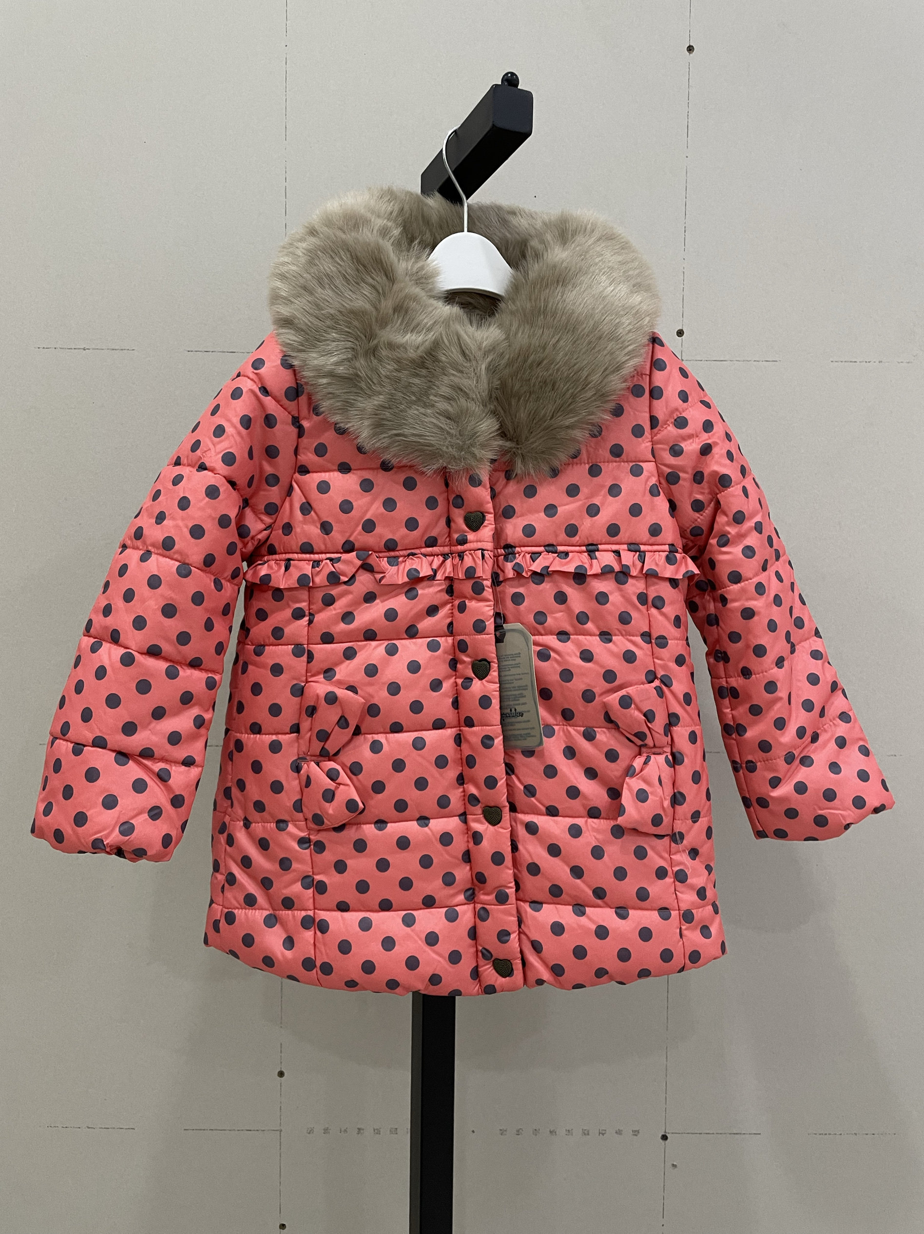 外单儿童羽绒棉棉服可拆卸毛领加厚保暖时尚休闲洋气女童宝宝外套