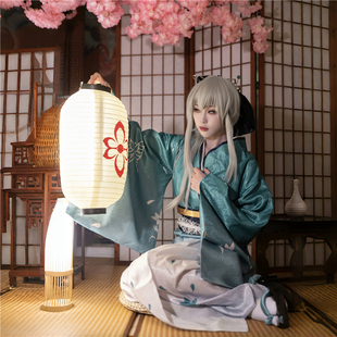 预售 真人实拍FGO休利园摩根cos服和服浴衣cosplay动漫服装