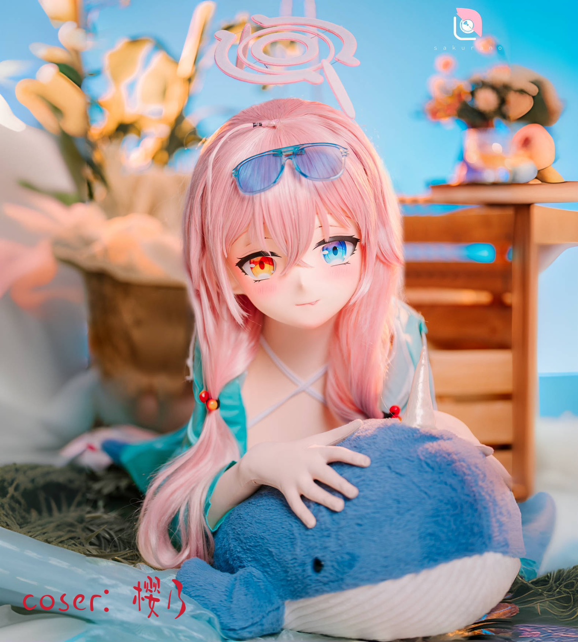 蔚蓝档案小鸟游星野泳装cosplay