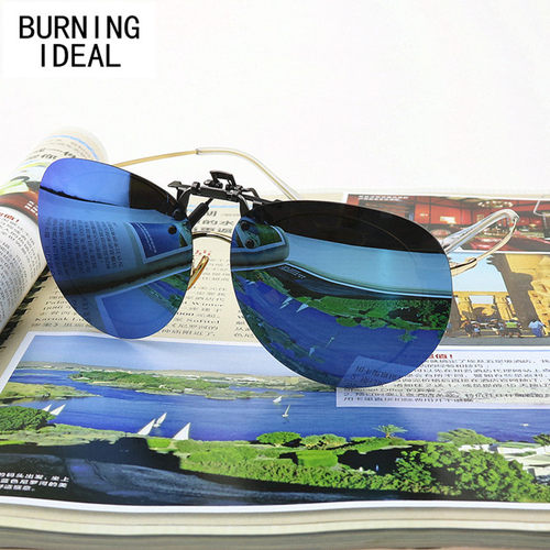 25122024新款偏光太阳镜夹片女椭圆框复古潮流眼镜男近视墨镜护目