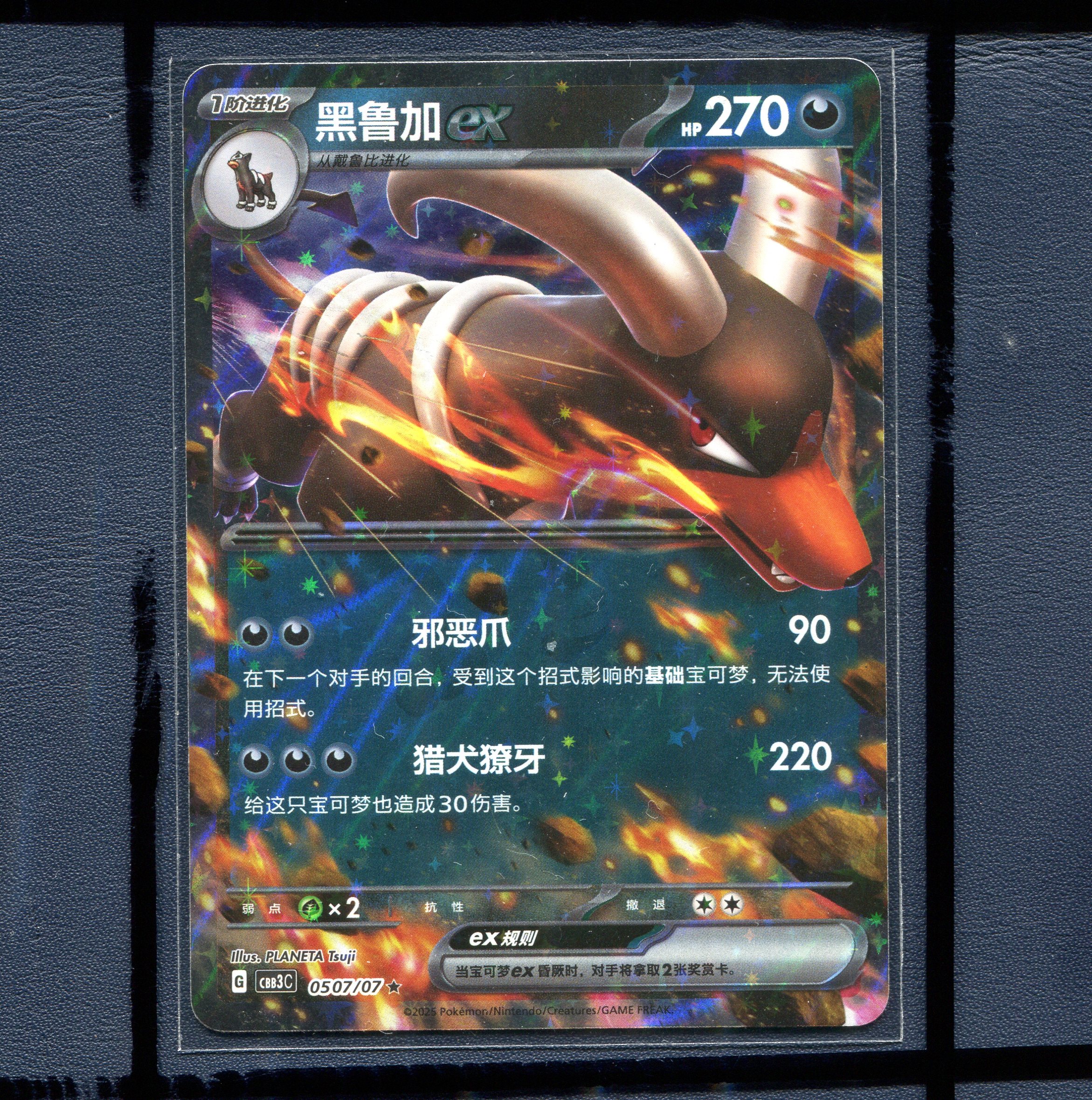 宝可梦正版简中卡牌 宝石包3.0三弹 黑鲁加EX CBB3C-0507