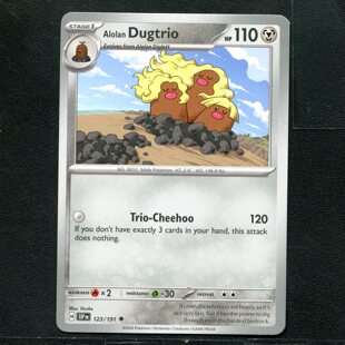 宝可梦 正版卡牌英文国际版 激增电光 阿罗拉三地鼠 SSP-123 美版