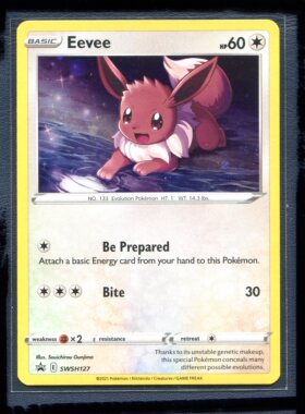 宝可梦美版英文版国际版 剑盾黑色之星 伊布 SWSH127 PROMO 闪卡