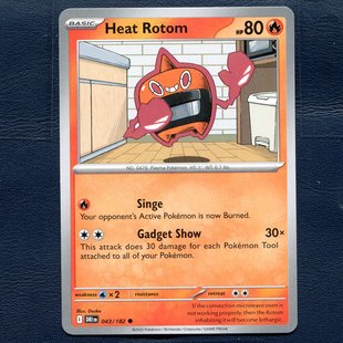 宝可梦正版卡牌  英文国际版 命运劲敌 加热洛托姆 DRI-043 美版