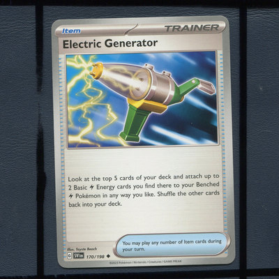 宝可梦美版英文版国际版 朱紫 电气发生器 SVI-170 U