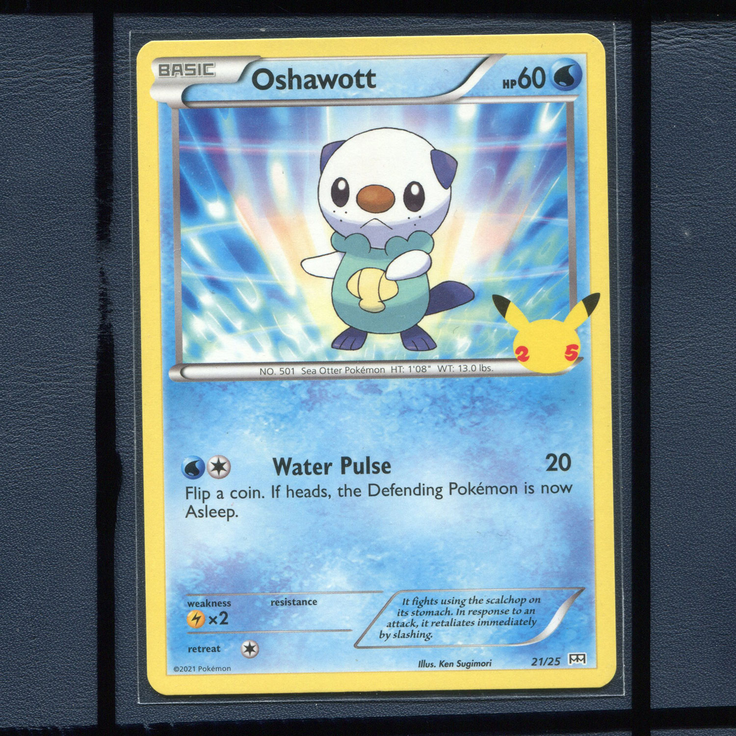 宝可梦卡牌美版英文版国际版 麦当劳 收藏2021 水水獭 MC21-21