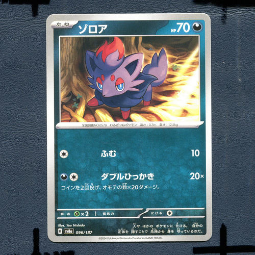 宝可梦PTCG正版卡牌 太晶盛典 索罗亚 SV8A-096 日版