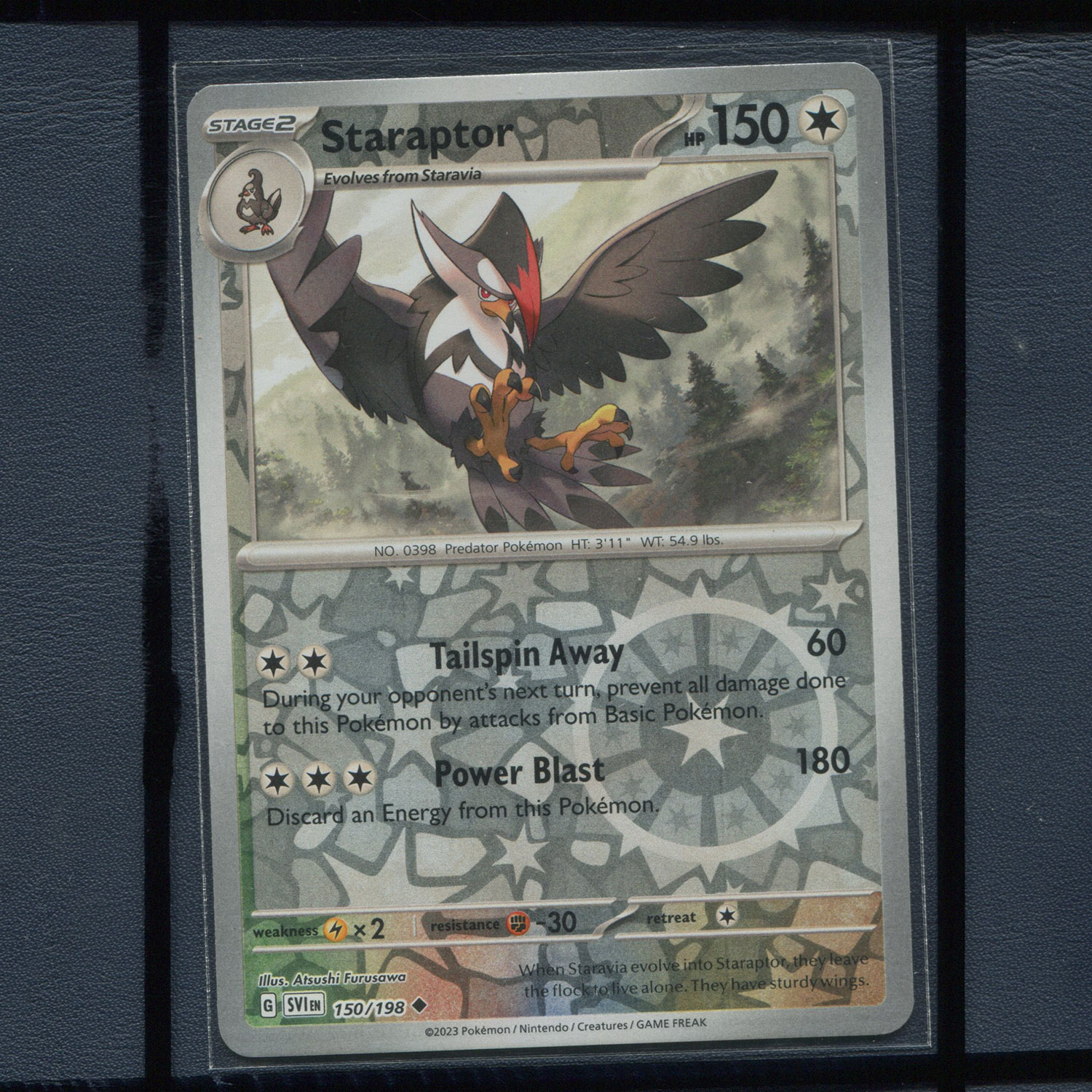 宝可梦美版英文版国际版 朱紫 姆克鹰 SVI-150 反闪