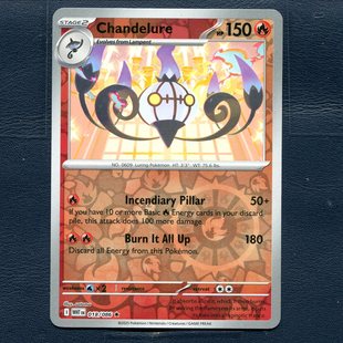 宝可梦PTCG 正版卡牌 纯白闪焰 水晶灯火灵 WHT-018 反闪 美版