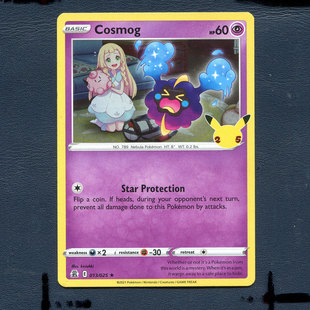 宝可梦PTCG 英文版国际版正版卡牌 庆典 科斯莫古 CEL-013 美版