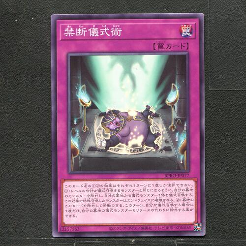 游戏王 正版卡牌 12157563 禁断仪式术 BPRO-JP077 A04