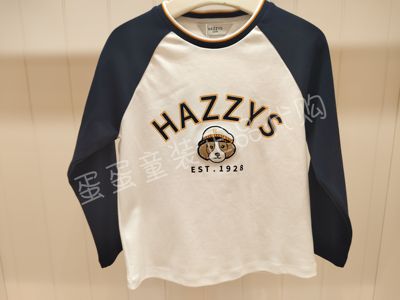 hazzys童装商场专柜同款圆领衫HZTCBD01CT177 不支持7天无理由