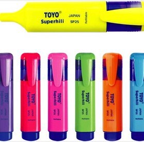 东洋荧光笔 东洋SP-25荧光笔 东洋莹光笔 彩色标记笔 7色