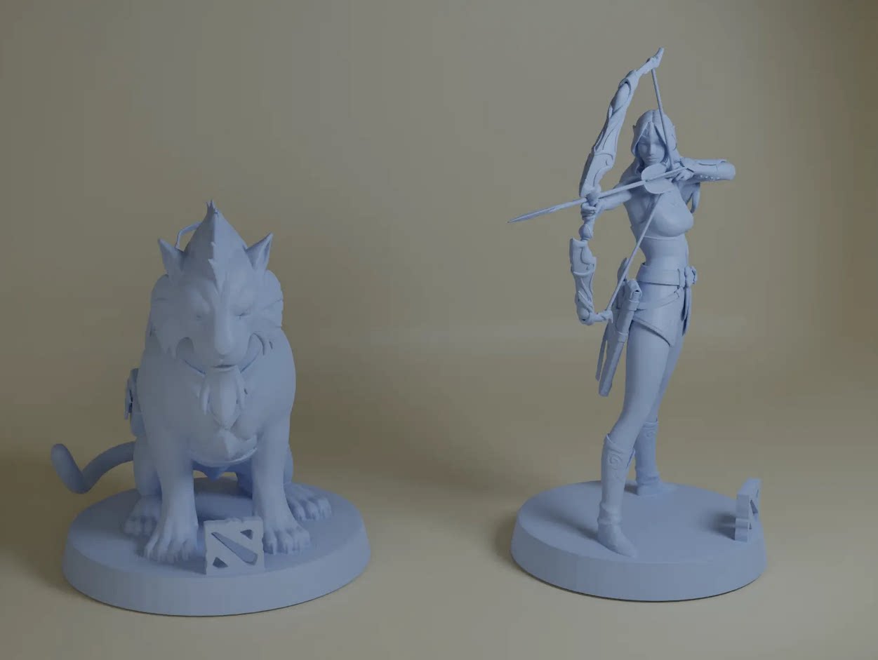 预售dota2魔兽刀塔米拉娜白虎pom身心游戏手办模型送男友老公礼物