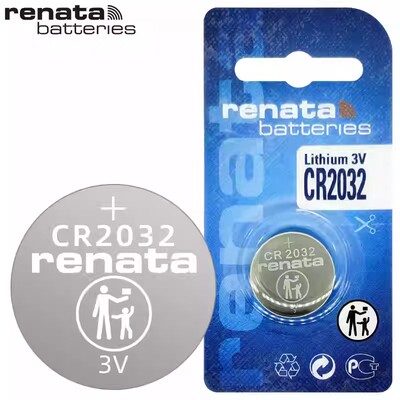 纽扣电池 1粒卡装 RENATA CR2032  lithium battery 3v包邮