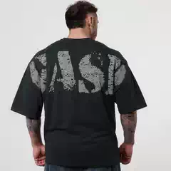 Short-Sleeved T-Shirt for Men, Gasp Sports Retro Training Loose Summer Oversized Waffle Fitness Clothing