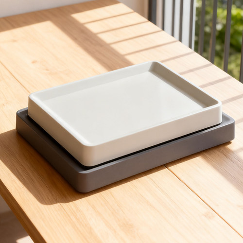 展望花盆托盘可移动隐形轮