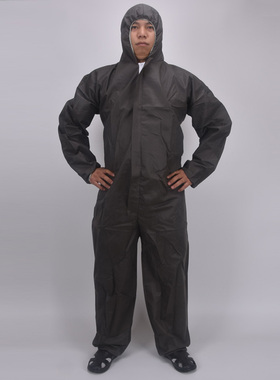 灰色防护服无纺布一次性工作服