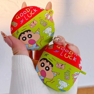 蜡笔小新适用华为freebudspro4保护套freebuds6外壳5i无线pro3耳机壳freebud6i至臻版freeclip夹耳freebuds4e