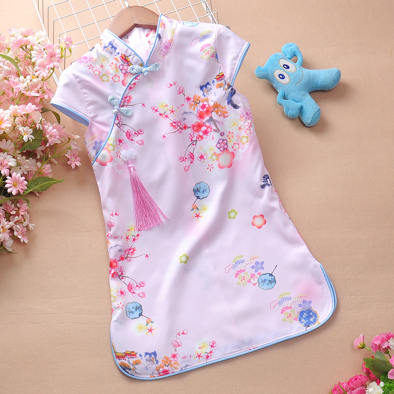 儿童唐装汉服复古高端连衣裙子