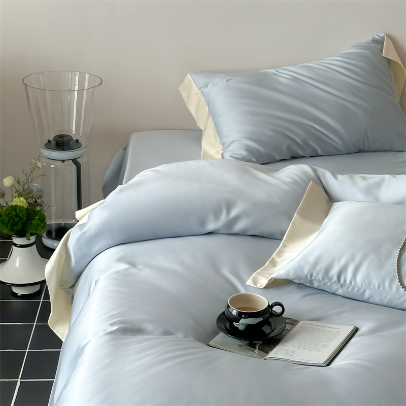 轻奢简约风纯色80支天丝棉四件套